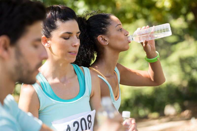 Hidratación en un maratón